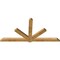 Ekena Millwork Kennewick Rough Sawn Timber Gable Bracket, Western Red Cedar, 108"W x 54"H x 4"D x 6"F, 12/12 Pitch GBW108X54X0406KEN00RWR - alternate 3